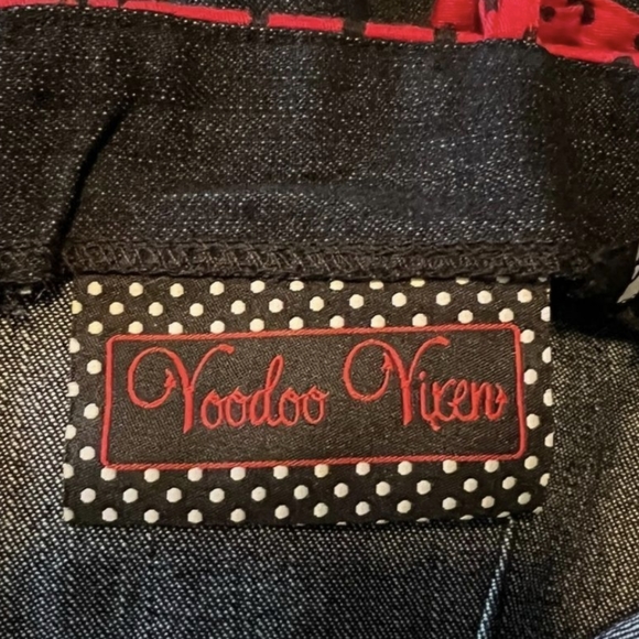 Voodoo Vixen Dark Denim Romper - Picture 8 of 9